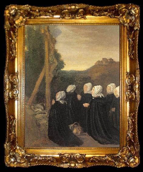 framed  Legros, Alphonse Calvary, ta009-2